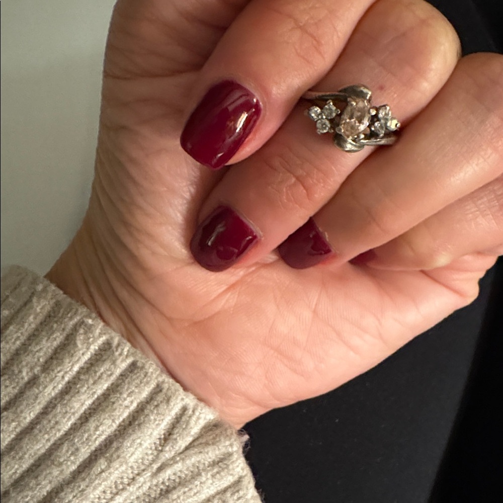 Elegant Silver and Diamond Ring